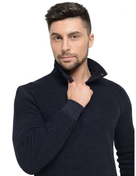 Tee Shirt en laine et soie barrière anti-froid pour homme