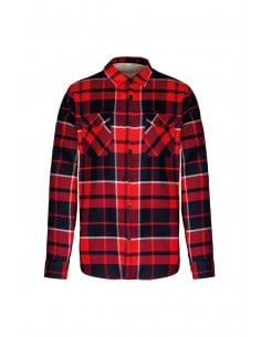Winter shirt for men with sherpa lining