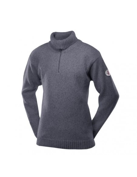 Unisex 100% Virgin Wool Zip Neck Sweater